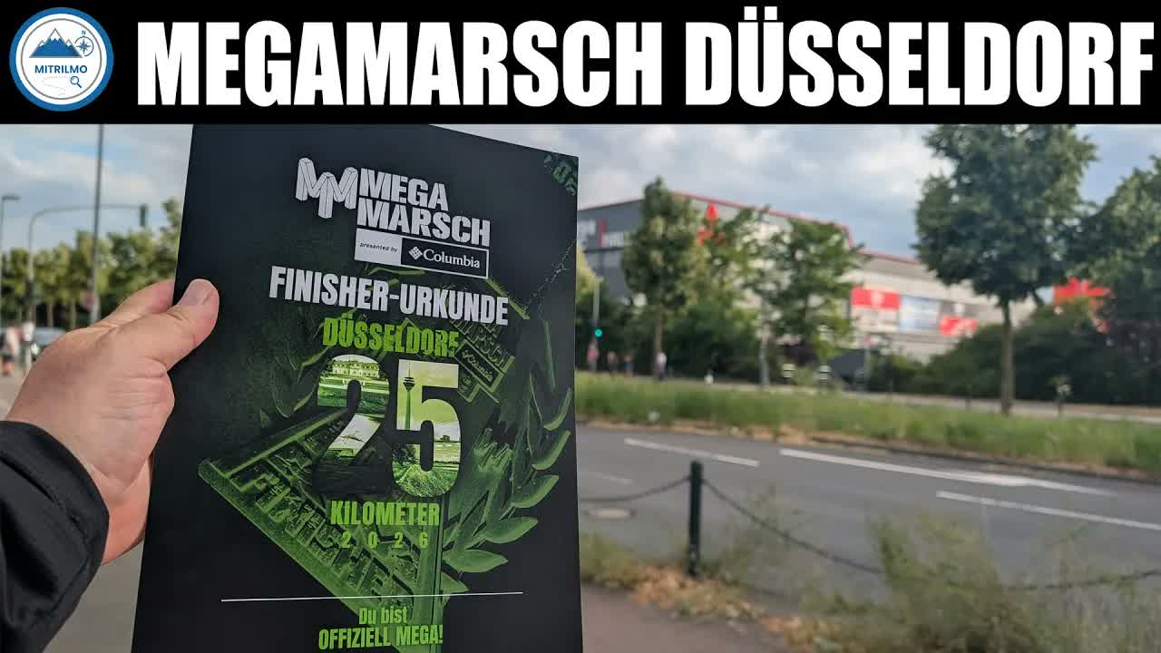 Megamarsch Düsseldorf - 25 Kilometer bei 30°C Hitze