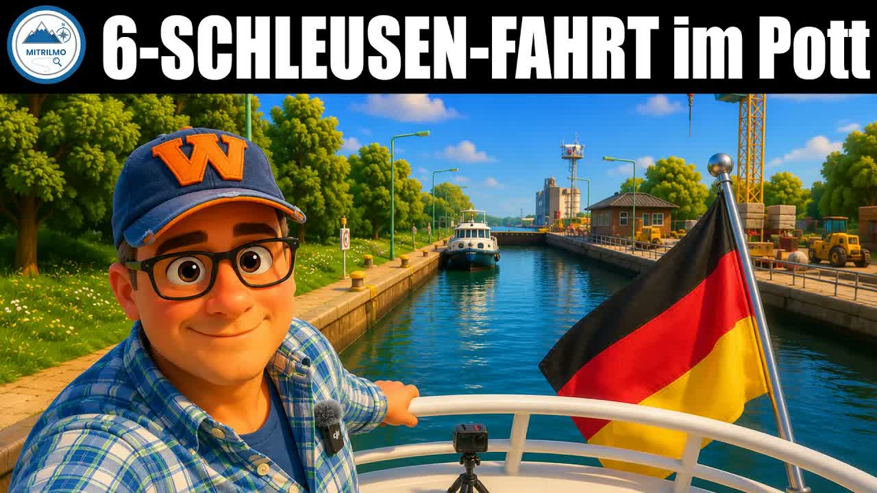 6 Schleusen & 8 Stunden: Im Schneckentempo durch den Pott!