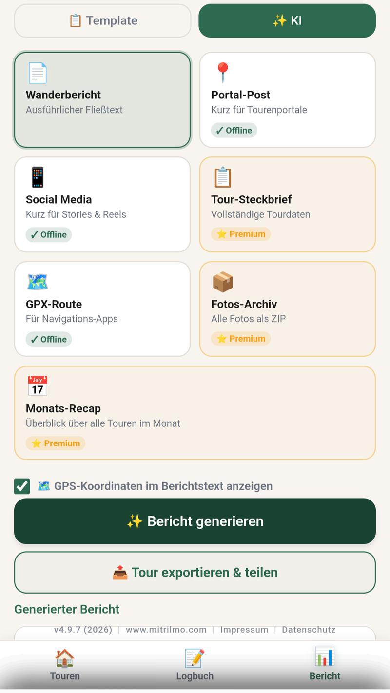 Berichte Tab