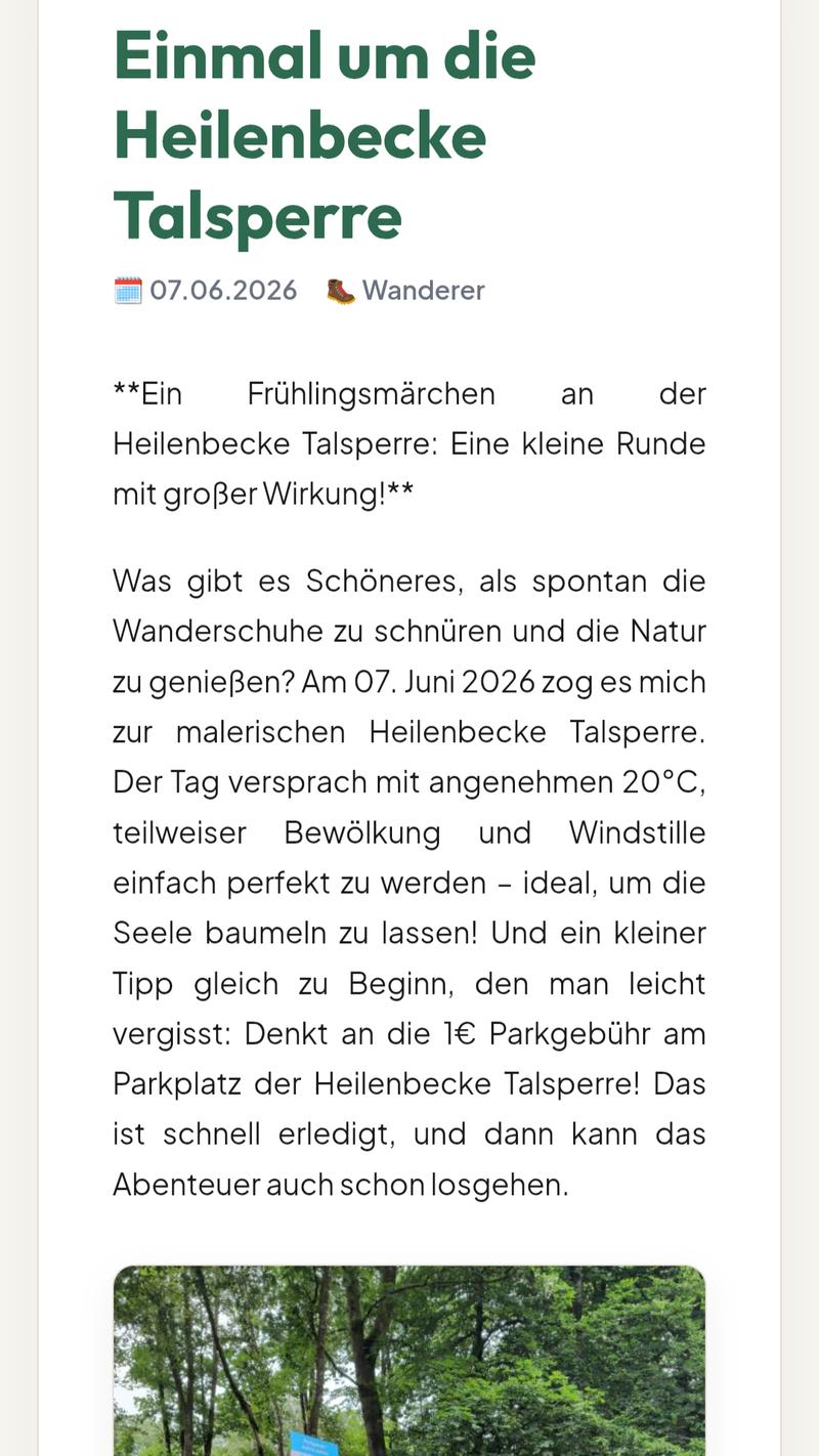 KI Wanderbericht