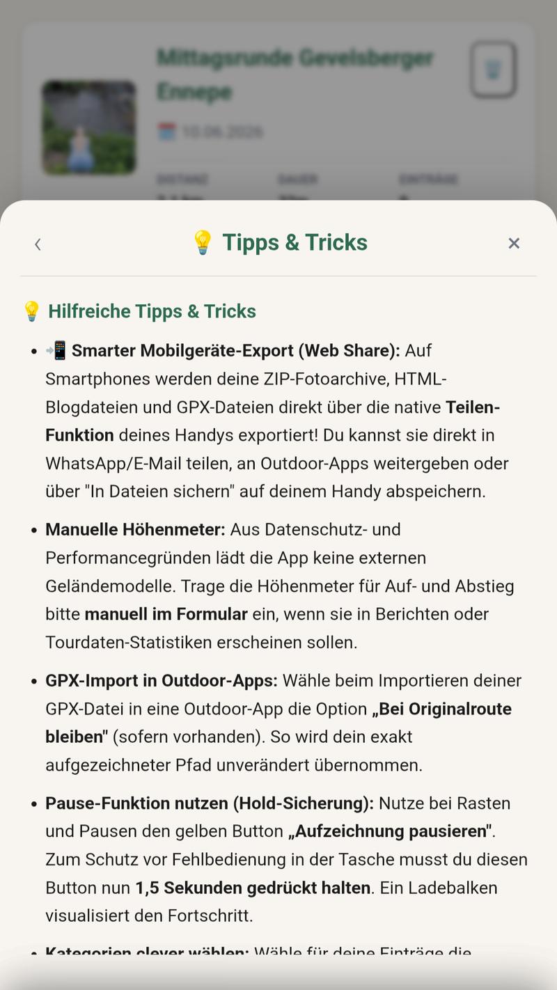 Tipps und Tricks